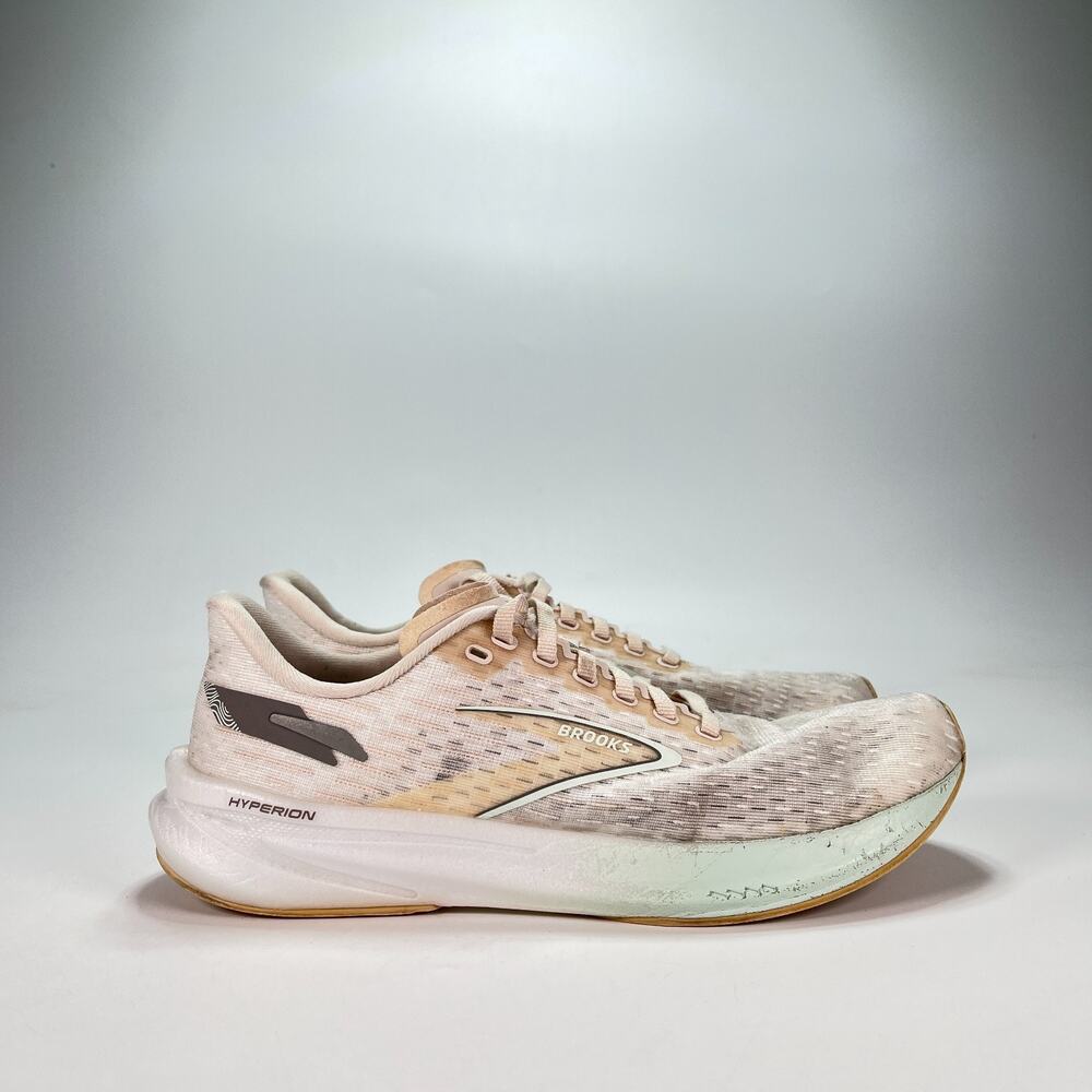 Brooks Hyperion Crystal Grey Blue Glass White Road Running Shoes Women’s Size 9